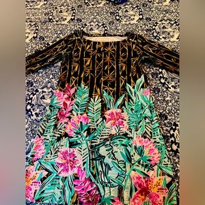Lilly Pulitzer bamboo print engineered dress - play condition